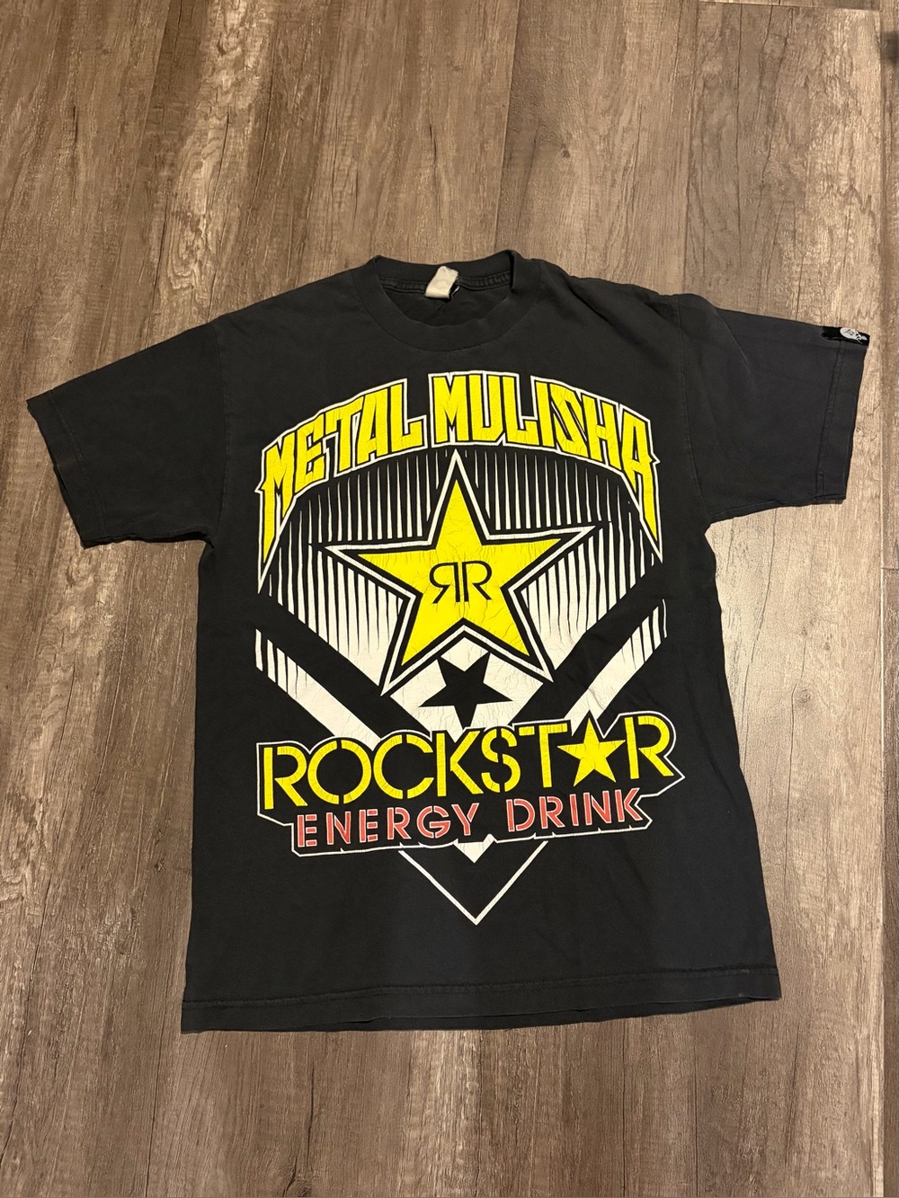 Metal Mulisha x Rockstar Energy Drink Graphic Tee - Black & Yellow